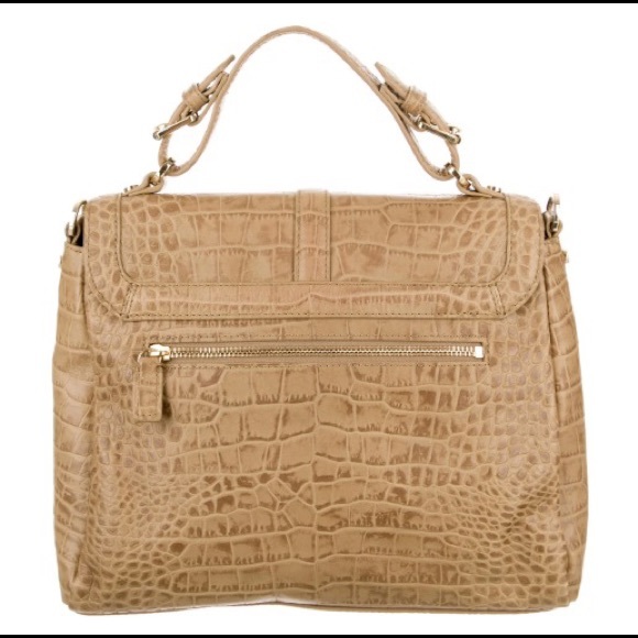 Tory Burch embossed leather satchel bag 797 - Picture 3 of 6